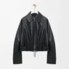 Balloon jacket in nappa lambskin Black