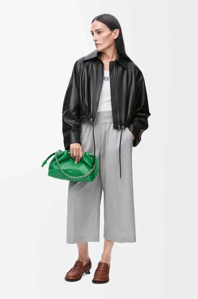 Balloon jacket in nappa lambskin Black