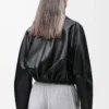 Balloon jacket in nappa lambskin Black