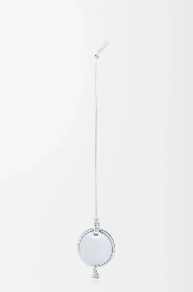 Balloon pouch in nappa calfskin Silver Balloon pouch in nappa calfskin Silver
