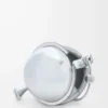 Balloon pouch in nappa calfskin Silver Balloon pouch in nappa calfskin Silver