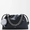 Balloon pouch in nappa calfskin Silver Balloon pouch in nappa calfskin Silver