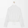 Balloon shirt in silk White