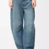 Barrel jeans in denim Washed Denim