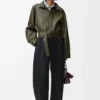 Barrel trousers in cotton and silk Black Barrel trousers in cotton and silk Black