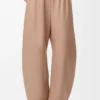 Barrel trousers in nappa lambskin Beige Barrel trousers in nappa lambskin Beige