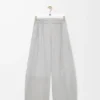 Barrel trousers in suede goatskin Light Grey Barrel trousers in suede goatskin Light Grey