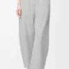 Barrel trousers in suede goatskin Light Grey Barrel trousers in suede goatskin Light Grey