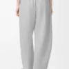 Barrel trousers in suede goatskin Light Grey Barrel trousers in suede goatskin Light Grey