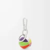 Basketball charm in calfskin and metal Multicolor Basketball charm in calfskin and metal Multicolor
