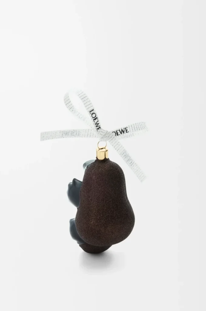 Bauble in blown glass Chocolate/Black