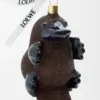 Bauble in blown glass Chocolate/Black