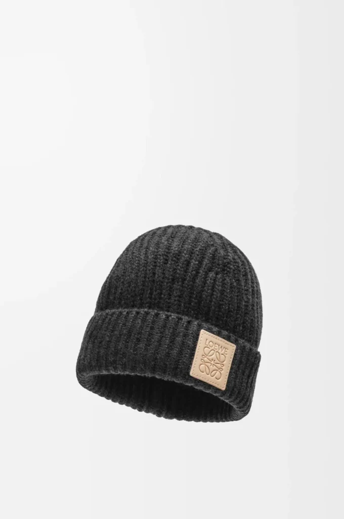 Beanie in cashmere Black Beanie in cashmere Black
