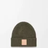 Beanie in cashmere Dark Khaki