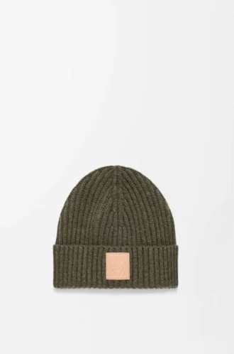 Beanie in cashmere Dark Khaki