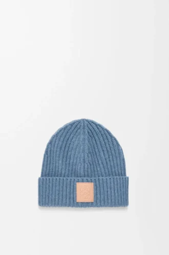 Beanie in cashmere Denim Blue