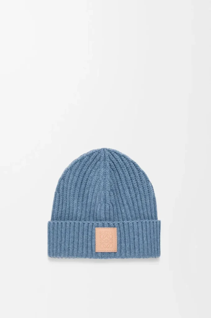 Beanie in cashmere Denim Blue