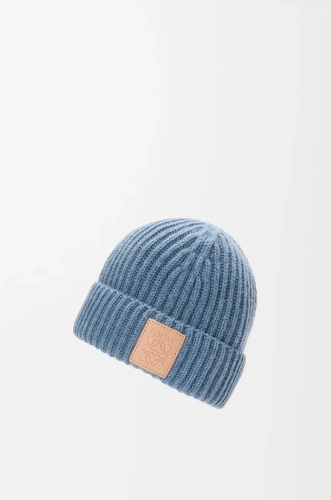 Beanie in cashmere Denim Blue