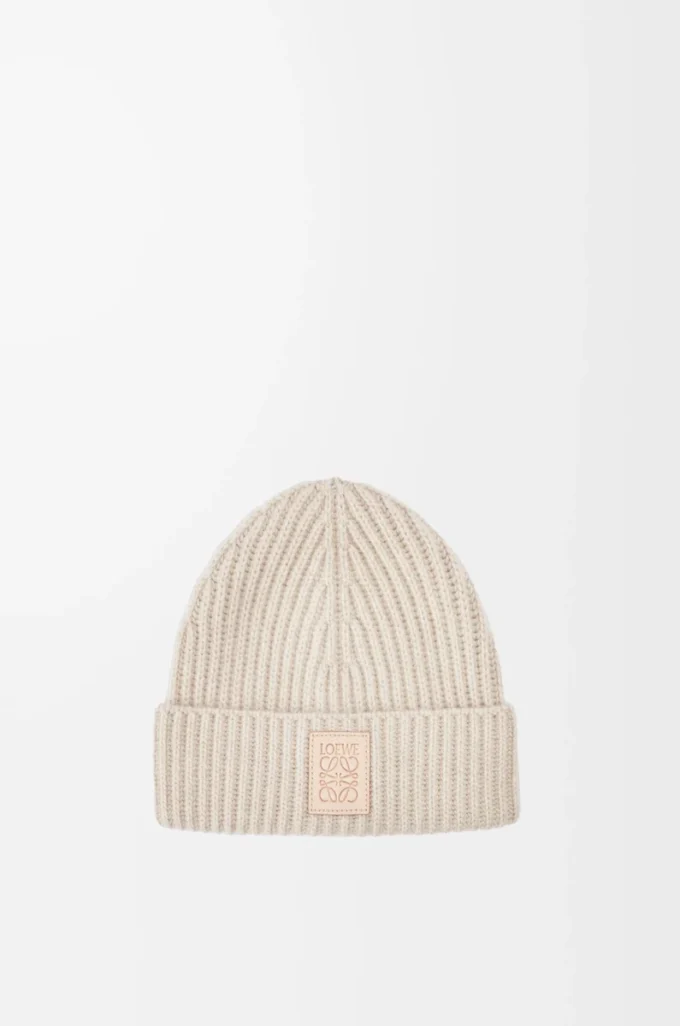 Beanie in cashmere Light Beige Beanie in cashmere Light Beige