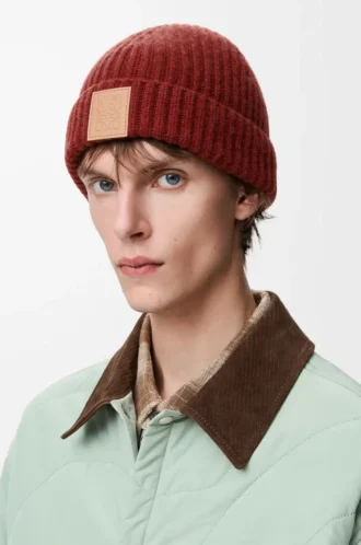 Beanie in cashmere Mahogany