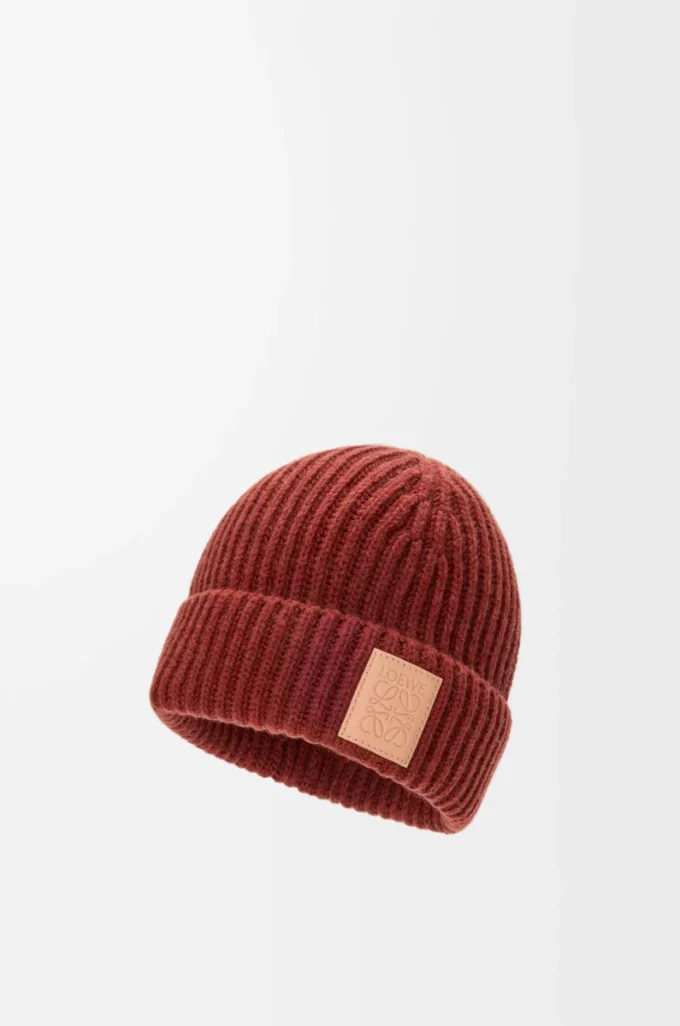 Beanie in cashmere Mahogany