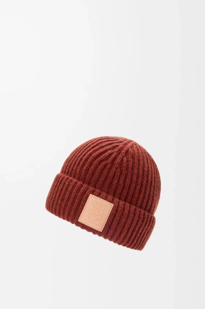 Beanie in cashmere Mahogany