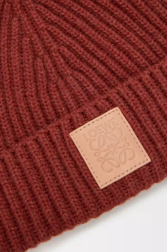 Beanie in cashmere Mahogany