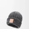 Beanie in wool and cashmere blend Grey/Blue Melange