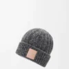 Beanie in wool and cashmere blend Grey/Blue Melange