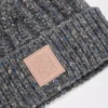 Beanie in wool and cashmere blend Grey/Blue Melange