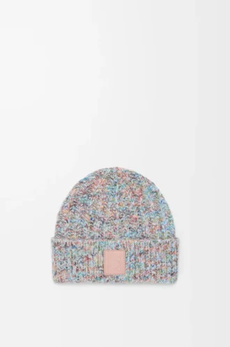 Beanie in wool and cashmere blend Multicolor