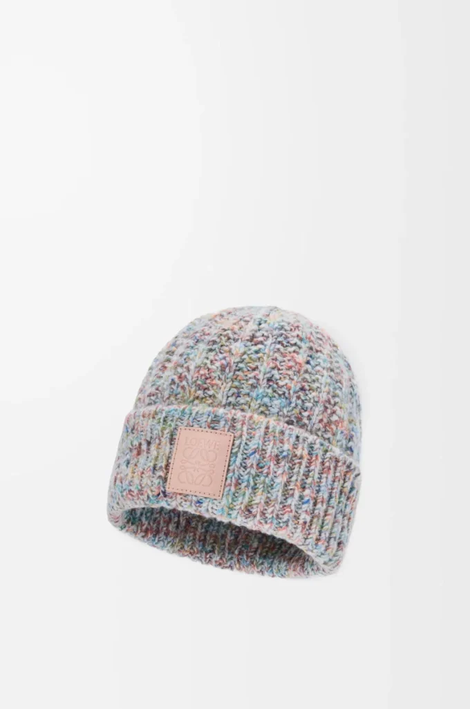 Beanie in wool and cashmere blend Multicolor Beanie in wool and cashmere blend Multicolor