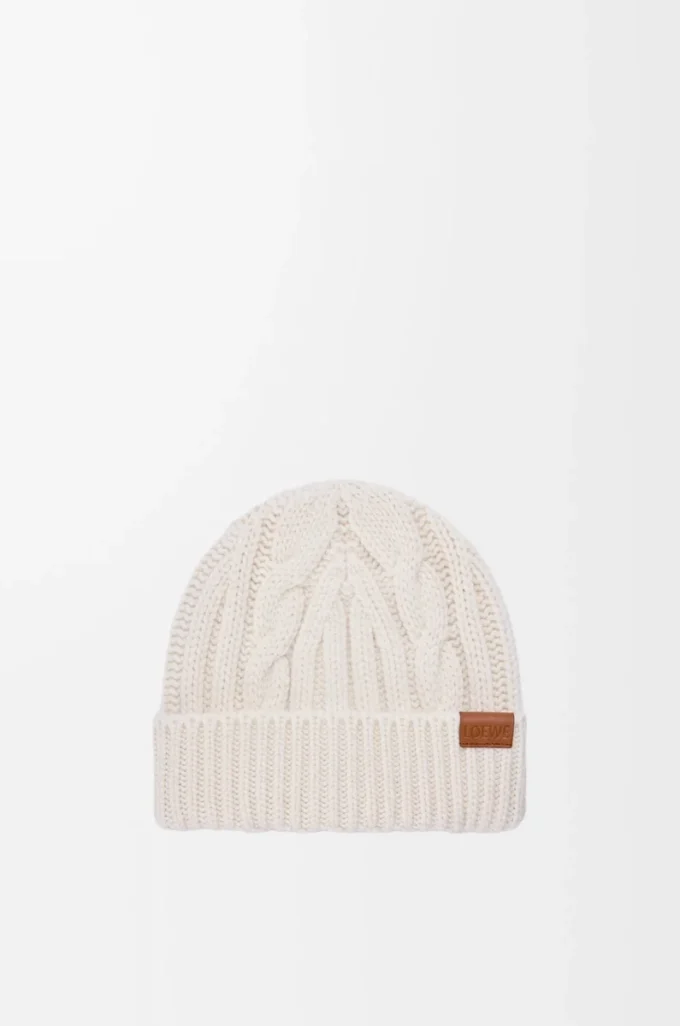 Beanie in wool Ecru Beanie in wool Ecru