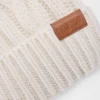 Beanie in wool Ecru Beanie in wool Ecru