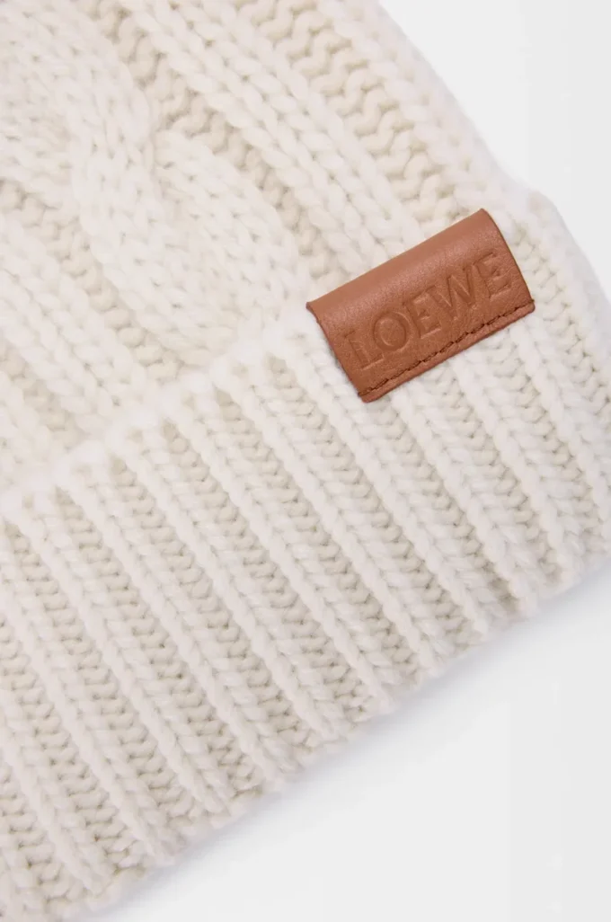 Beanie in wool Ecru Beanie in wool Ecru