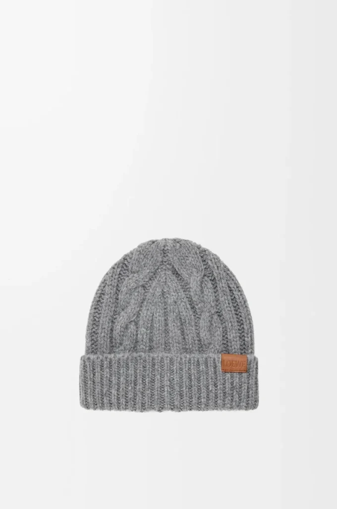 Beanie in wool Grey Melange