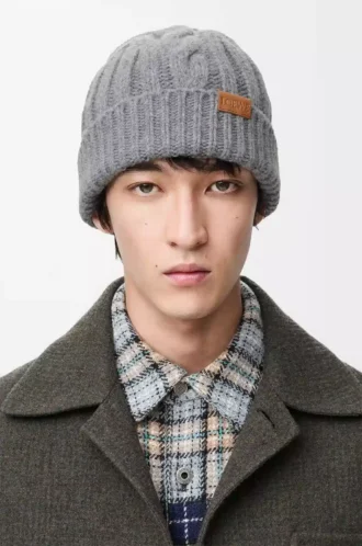 Beanie in wool Grey Melange