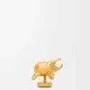 Beetle pin in brass Gold
