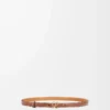 Belt in smooth calfskin Tan/Gold Belt in smooth calfskin Tan/Gold