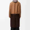 Belted coat in wool Camel/Brown Belted coat in wool Camel/Brown