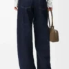 Belted jeans in denim Indigo Blue Belted jeans in denim Indigo Blue