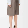 Belted shorts in wool Beige Melange Belted shorts in wool Beige Melange