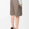 Belted shorts in wool Beige Melange Belted shorts in wool Beige Melange