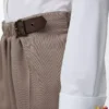 Belted shorts in wool Beige Melange Belted shorts in wool Beige Melange