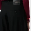Belted trousers in wool Black