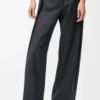 Belted trousers in wool Dark Grey Belted trousers in wool Dark Grey