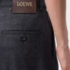 Belted trousers in wool Dark Grey Belted trousers in wool Dark Grey