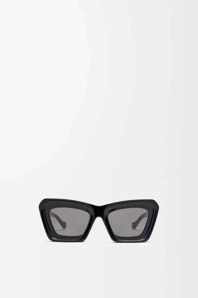 Beveled Cateye sunglasses Black