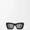 Beveled Cateye sunglasses Black Beveled Cateye sunglasses Black
