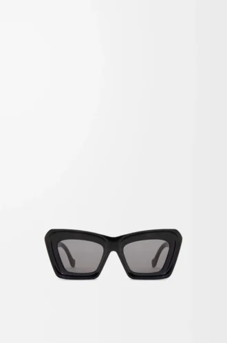 Beveled Cateye sunglasses Black